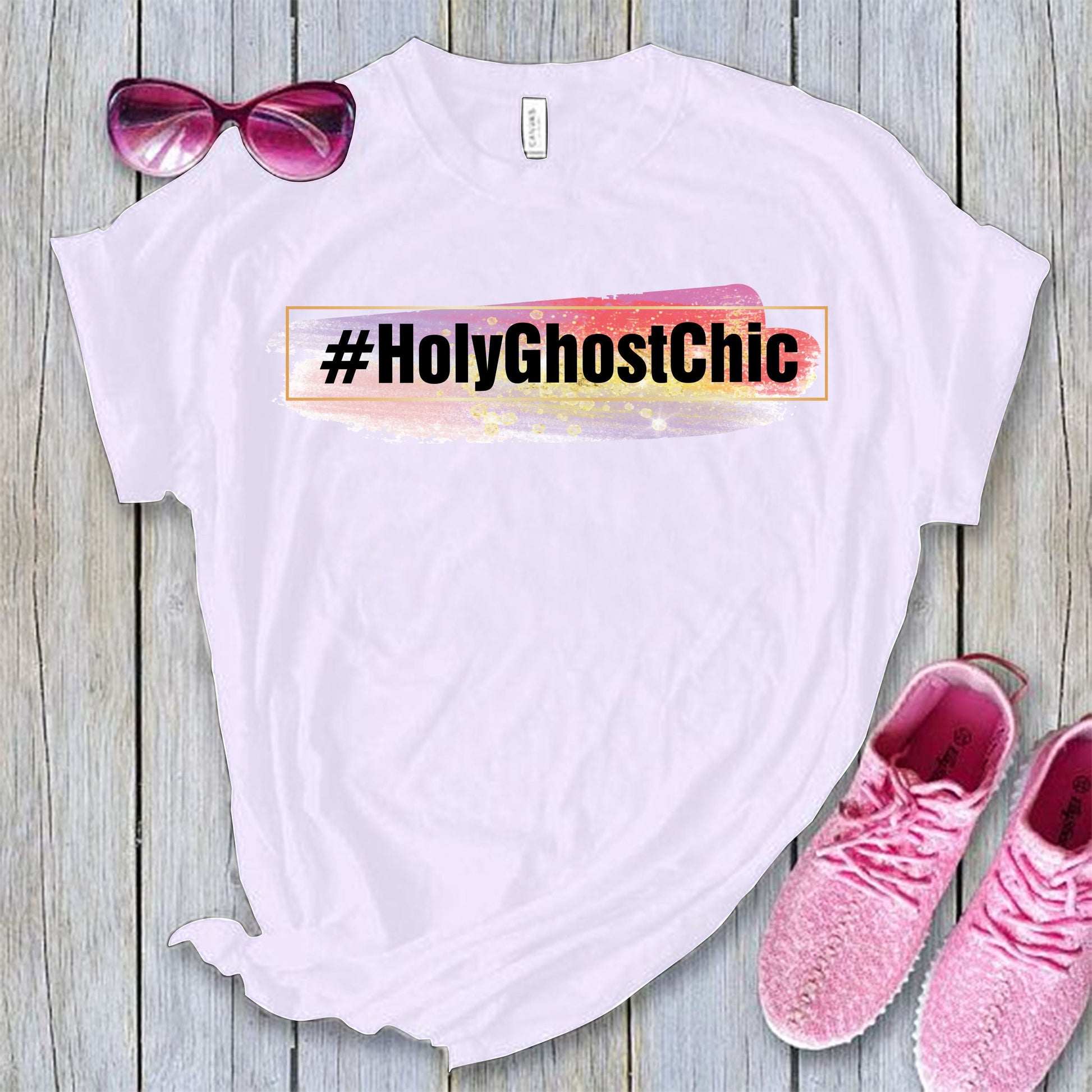 HolyGhostChic (style 3) - Short sleeve t-shirt