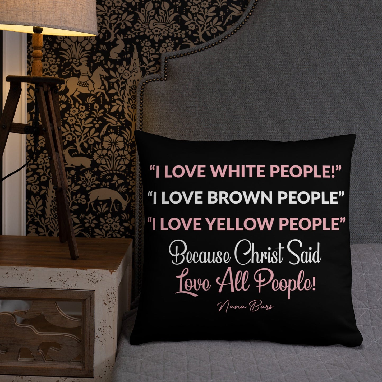 I Love All People Pillow