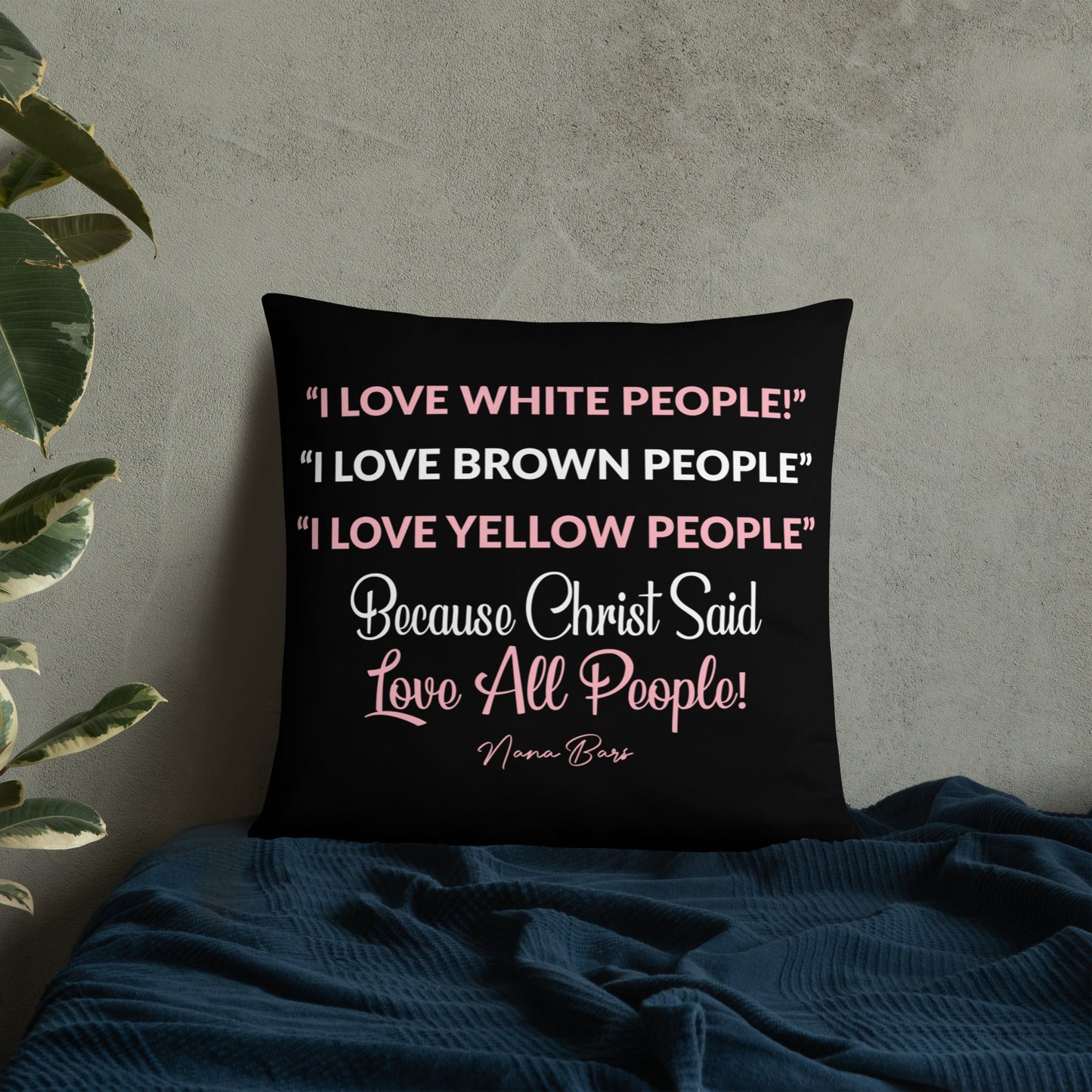 I Love All People Pillow