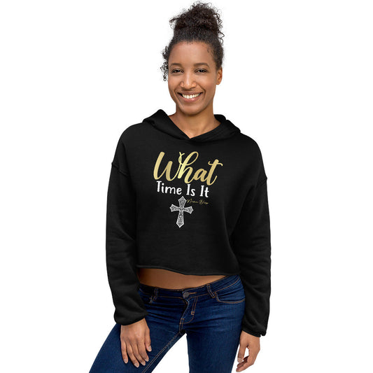 What Time Is It Crop Hoodie